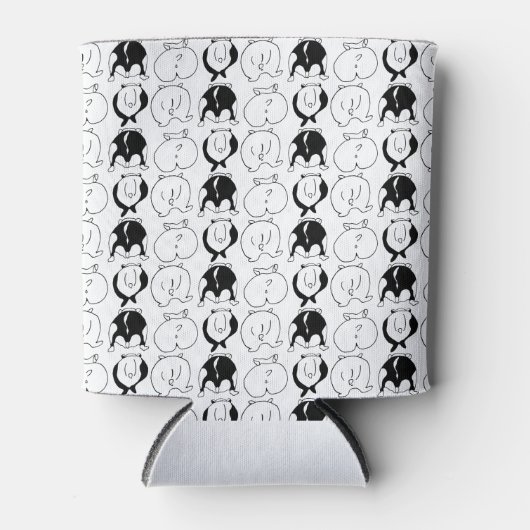 Hamster Hintern Pattern Dosenkühler (Vorderseite)