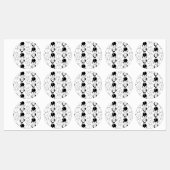 Hamster Hintern Pattern Etiketten (Blatt)