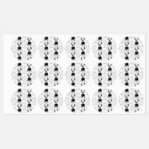 Hamster Hintern Pattern Etiketten