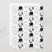 Hamster Hintern Pattern Feiertagskarte (Vorne/Hinten)