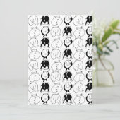 Hamster Hintern Pattern Feiertagskarte (Stehend Vorderseite)