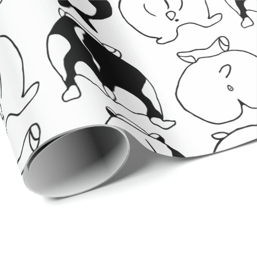 Hamster Hintern Pattern Geschenkpapier (Rolleneckpunkt)