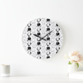 Hamster Hintern Pattern Große Wanduhr (Zuhause)