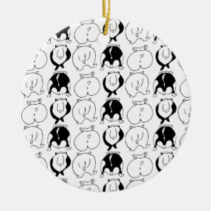 Hamster Hintern Pattern Keramik Ornament