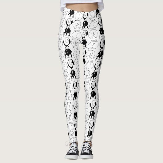 Hamster Hintern Pattern Leggings (Vorderseite)