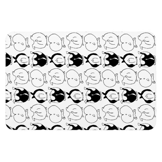 Hamster Hintern Pattern Magnet (Horizontal)