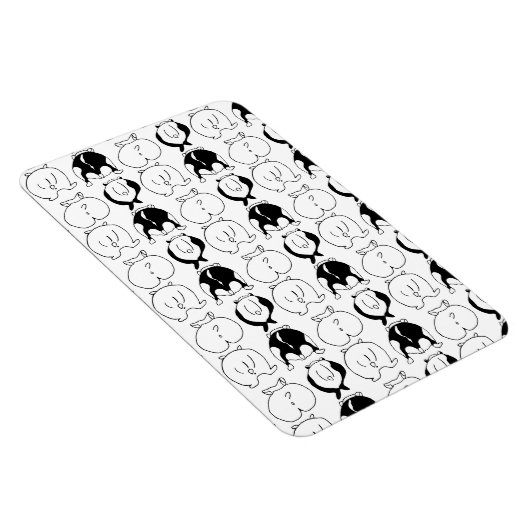 Hamster Hintern Pattern Magnet (Rechte Seite)