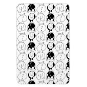 Hamster Hintern Pattern Magnet (Vertikal)