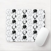 Hamster Hintern Pattern Mousepad (Mit Mouse)