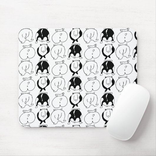 Hamster Hintern Pattern Mousepad (Mit Mouse)