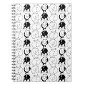 Hamster Hintern Pattern Notizblock (Vorderseite)