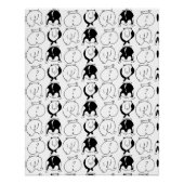 Hamster Hintern Pattern Poster (Vorderseite)