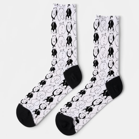 Hamster Hintern Pattern Socken (Linkes Detail)