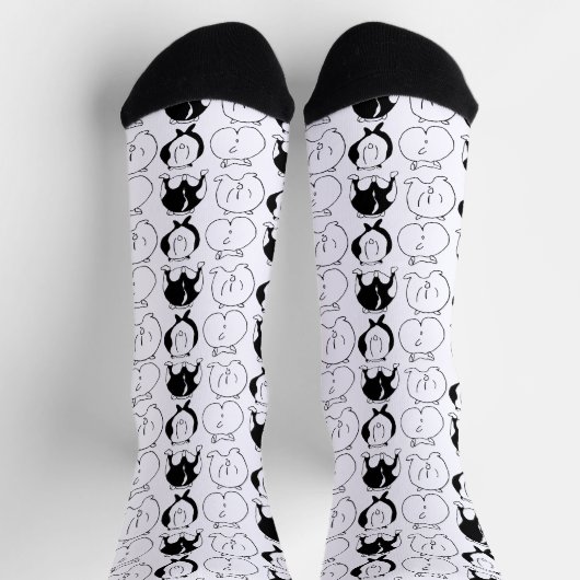 Hamster Hintern Pattern Socken (Oben)