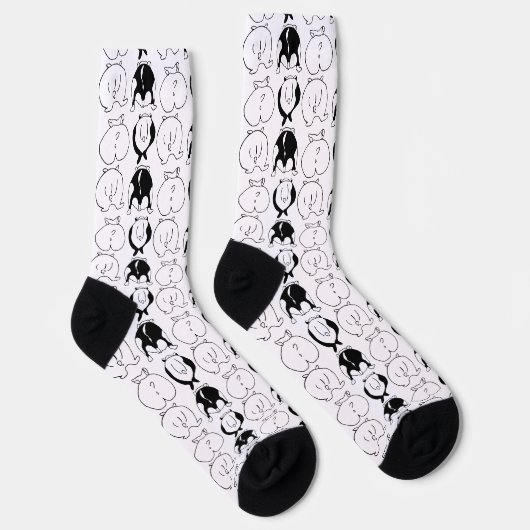 Hamster Hintern Pattern Socken (Rechts)