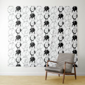 Hamster Hintern Pattern Wandteppich (Beispiel (Horizontal))