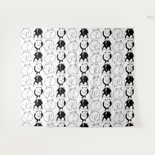 Hamster Hintern Pattern Wandteppich (Vorderseite (Horizontal))