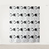 Hamster Hintern Pattern Wandteppich (Vorderseite)