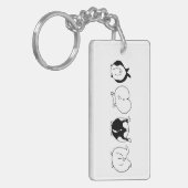 Hamster-Hintern Schlüsselanhänger (Vorderseite links)