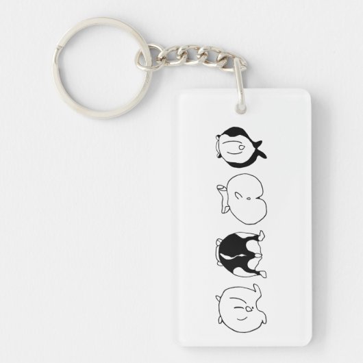 Hamster-Hintern Schlüsselanhänger (Vorderseite)