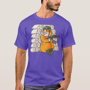 Hamster Hoarding Toilet Paper Funny TP Mangel T-Shirt
