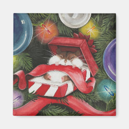 Hamster Holiday Magnet