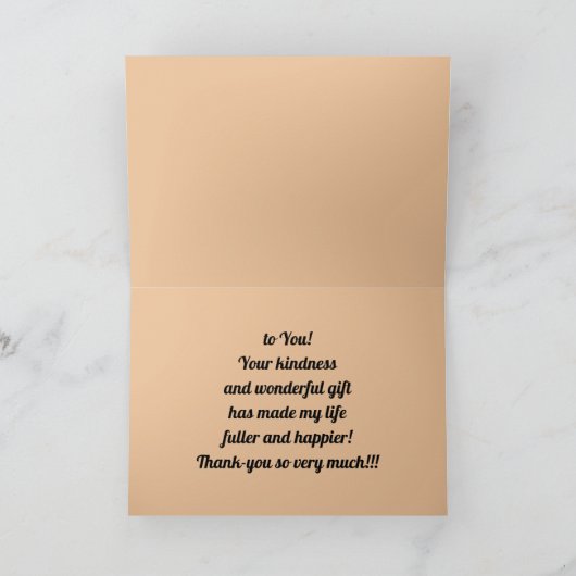 Hamster Hug Dankeskarte (Innenseite)