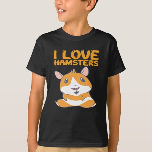 Hamster - I Liebe Hamsters T-Shirt (Vorderseite)