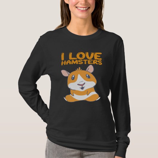 Hamster - I Liebe Hamsters T-Shirt (Vorderseite)