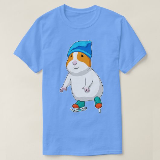 Hamster Ice Skaten Ice Skate T-Shirt (Design vorne)