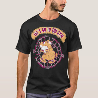Hamster im Rad gehen zum Gymnastik T-Shirt
