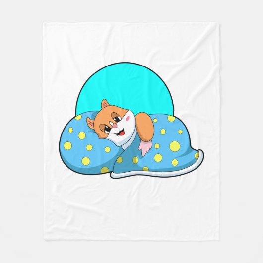 Hamster im Schlaf mit Blanket.PNG Fleecedecke (Vorderseite)