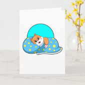 Hamster im Schlaf mit Blanket.PNG Karte (Gelbe Blume)
