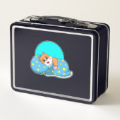 Hamster im Schlaf mit Blanket.PNG Metall Brotdose (Rückseite)