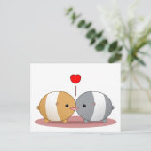 Hamster in der Liebe Postkarte (Stehend Vorderseite)