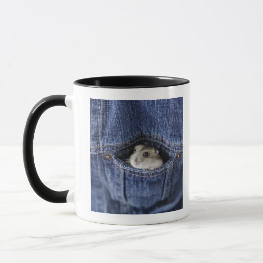 Hamster in der Tasche Tasse (Links)