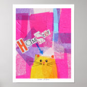 Hamster in Rosa Poster (Vorne)