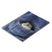 Hamster in Tasche Notizblock (Linke Seite)