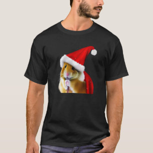 Hamster in Weihnachten Kostüm Weihnachtsfeiertag T-Shirt