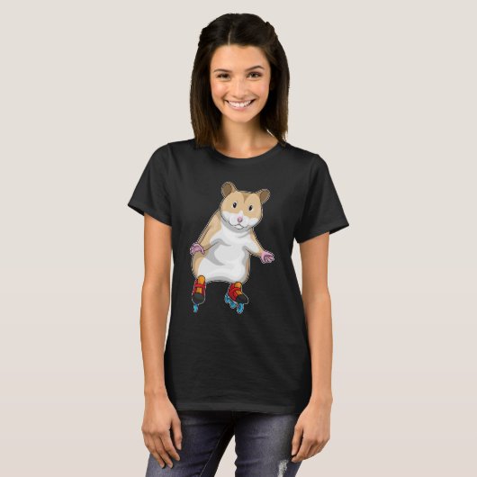 Hamster Inline Skaten Roller Skate T-Shirt (Vorne ganz)