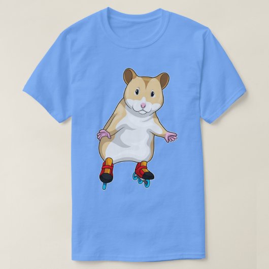Hamster Inline Skaten Roller Skate T-Shirt (Design vorne)