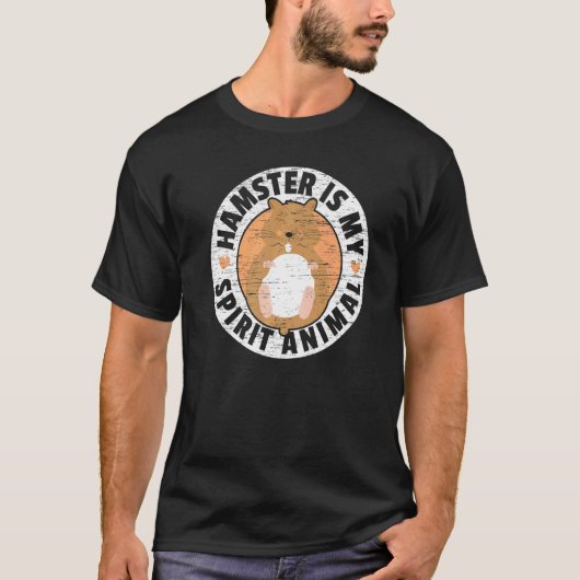 Hamster ist mein Geist Tier Rodent Haustier I Lieb T-Shirt (Vorderseite)