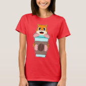 Hamster-Kaffee T-Shirt (Vorderseite)