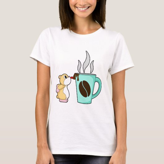 Hamster Kaffeetasse T-Shirt (Vorderseite)