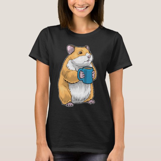 Hamster-Kaffeetasse T-Shirt (Vorderseite)