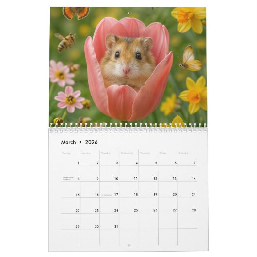Hamster Kalender (Mär 2026)