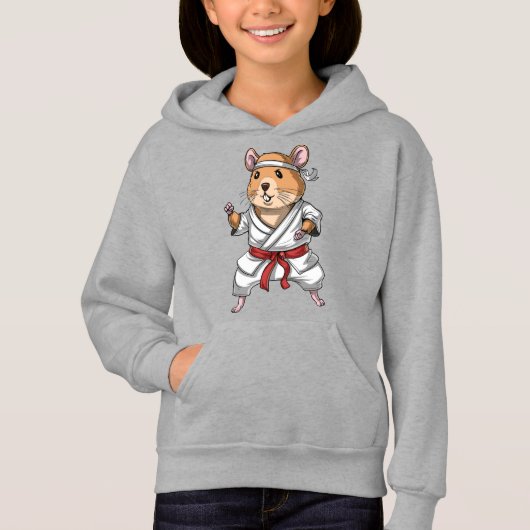 Hamster Karate Hoodie (Vorderseite)