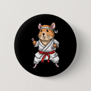 Hamster Karate Ninja Jiu-jitsu Judo Taekwondo Mart Button
