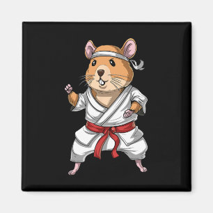 Hamster Karate Ninja Jiu-jitsu Judo Taekwondo Mart Magnet