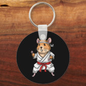 Hamster Karate Ninja Jiu-jitsu Judo Taekwondo Mart Schlüsselanhänger (Vorderseite)